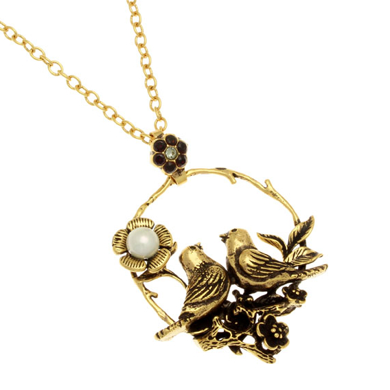 Колье  Alcozer & J C4679C с жемчугом и Swarovski