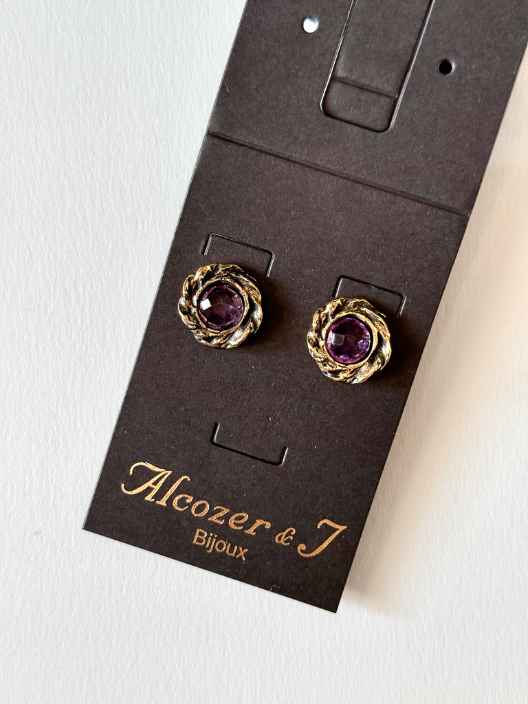 Серьги ALCOZER & J   с аметистом