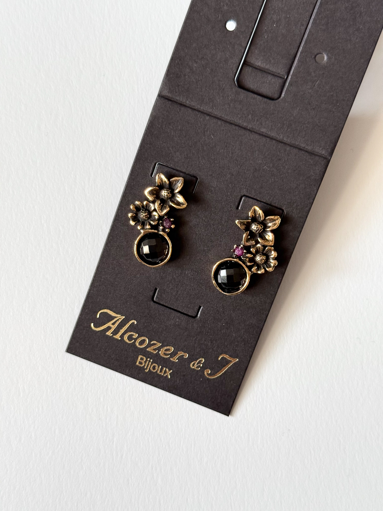 Серьги  ALCOZER & J   со шпинелью и рубином