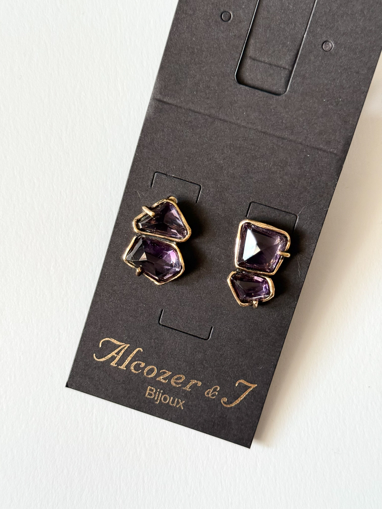 Серьги с аметистом ALCOZER & J O118EG24