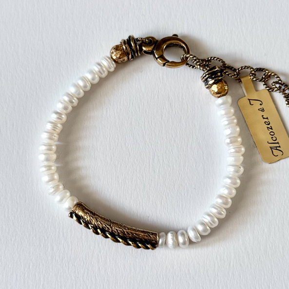 Браслет  ALCOZER & J   с жемчугом