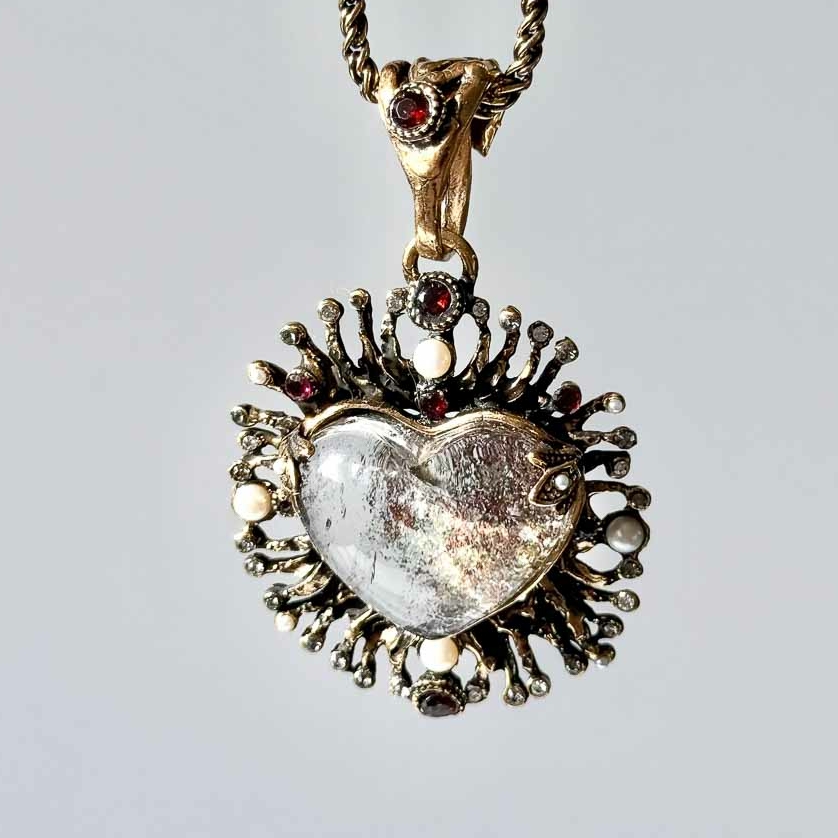 Колье ALCOZER & J  кварц с включениями