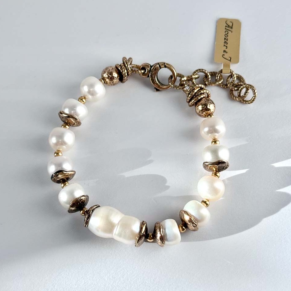 Браслет Alcozer & J с  жемчугом