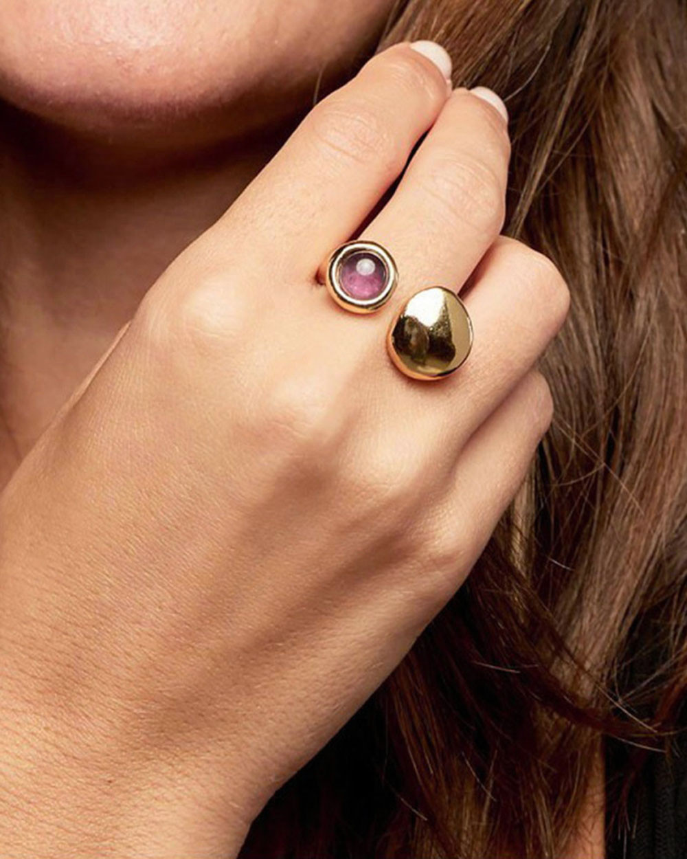 Кольцо с аметистом Velatti R-110-001