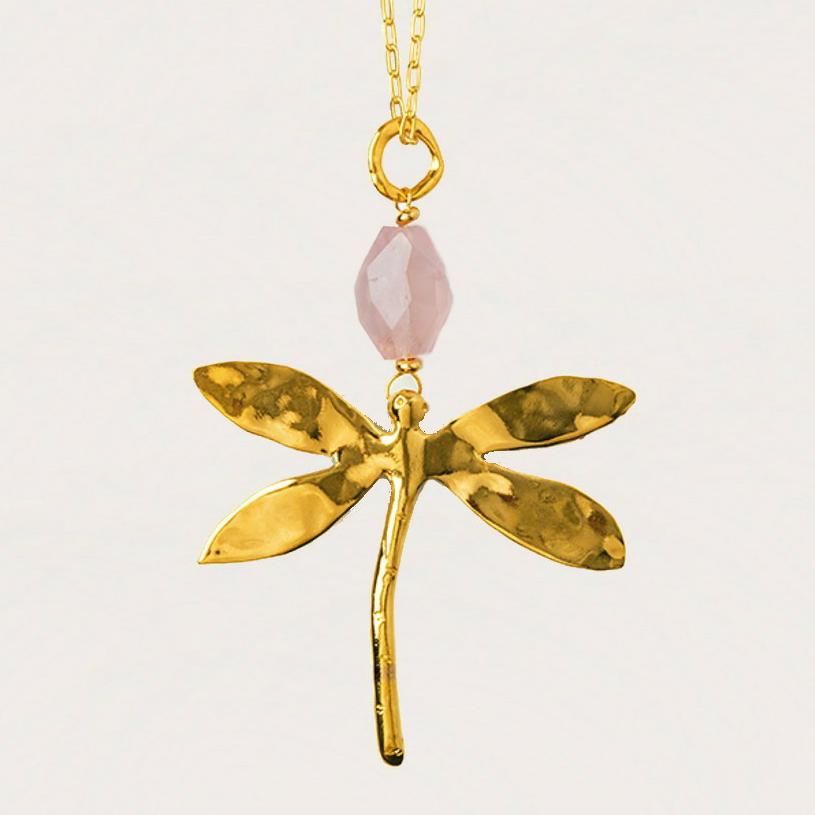 Колье Velatti C-133-005 с розовым кварцем