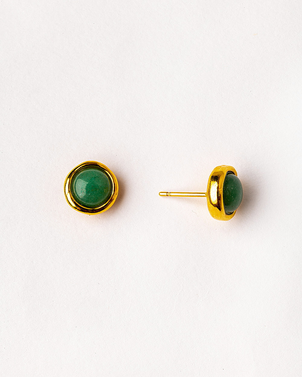 Серьги Velatti A-263-030 с авантюрином 8 мм