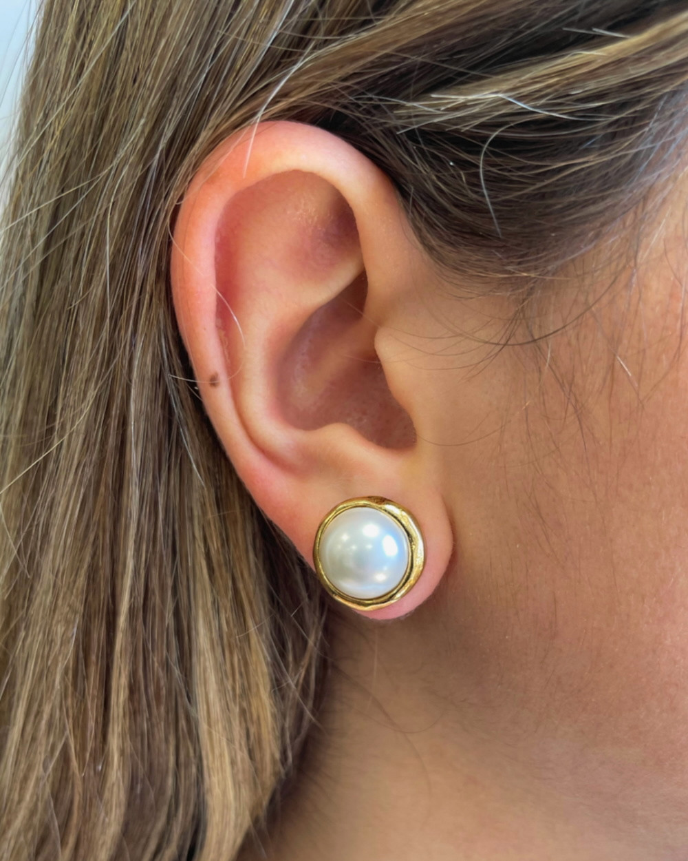 Серьги Velatti A-324-058 с жемчугом майорка 12 мм