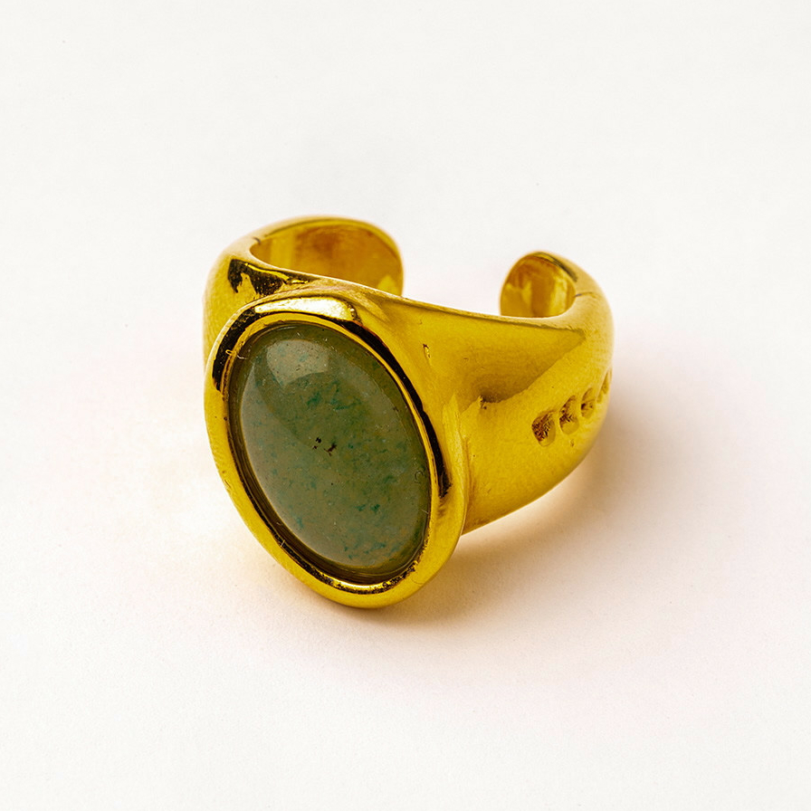 Кольцо Velatti R-226-030 с авантюрином