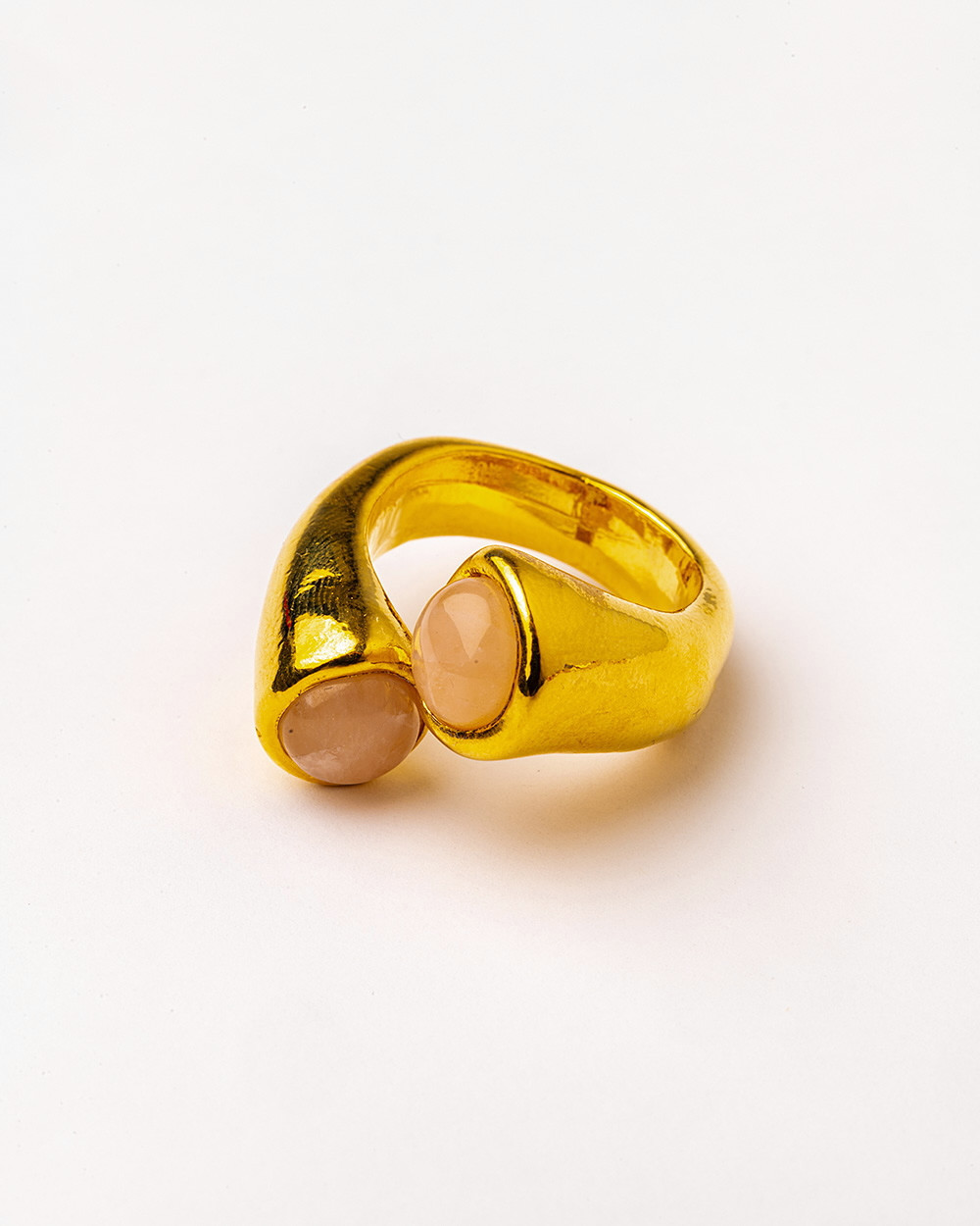 Кольцо Velatti R-227-005 с розовым кварцем