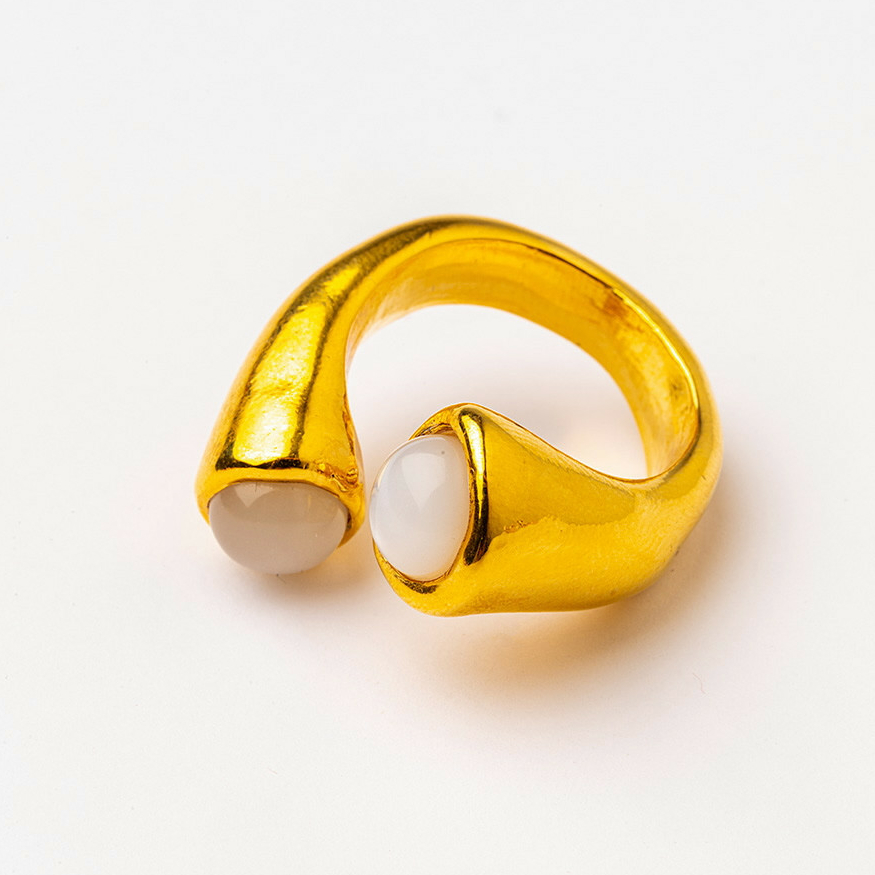 Кольцо Velatti R-227-012 с лунным камнем