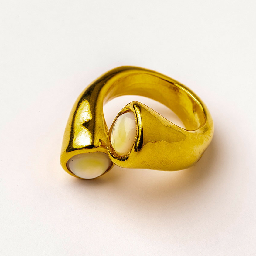 Кольцо Velatti R-227-038 с перламутром