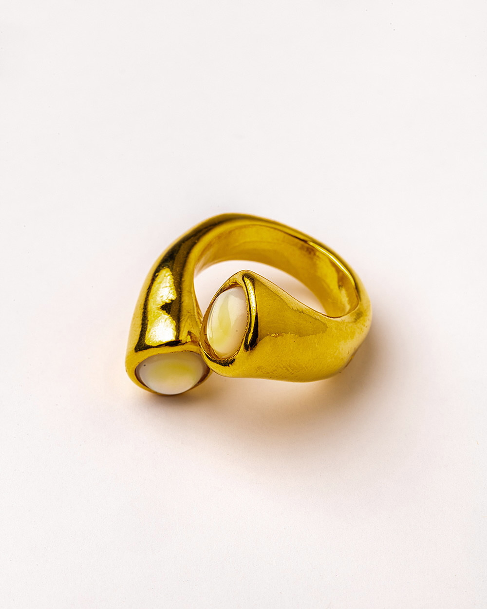 Кольцо Velatti R-227-038 с перламутром