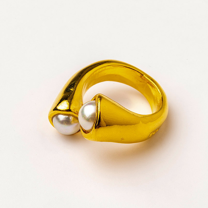 Кольцо Velatti R-227-058 с жемчугом майорка