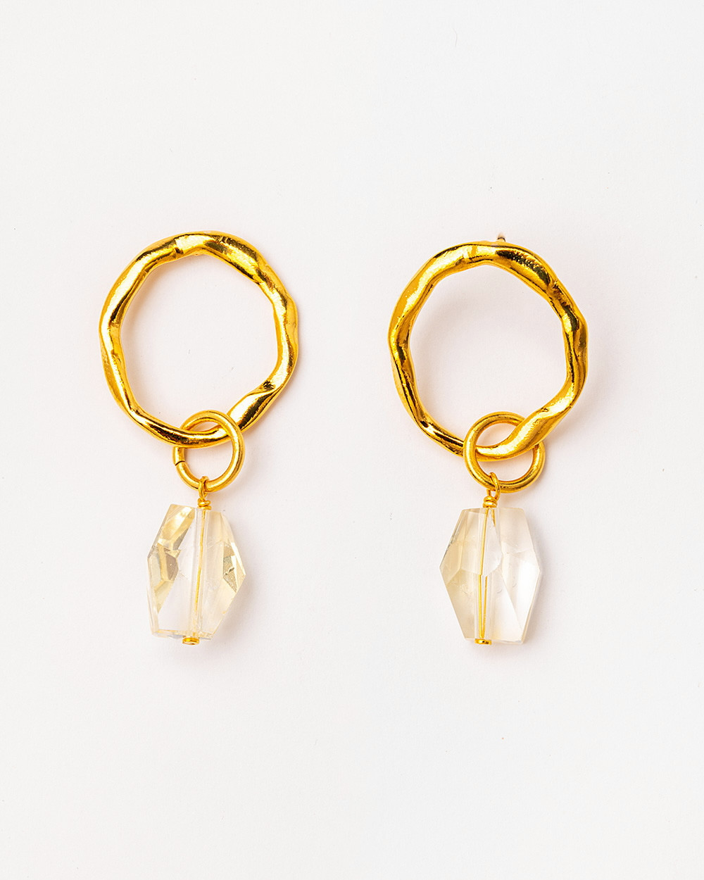 Серьги Velatti A-497-003 с цитрином