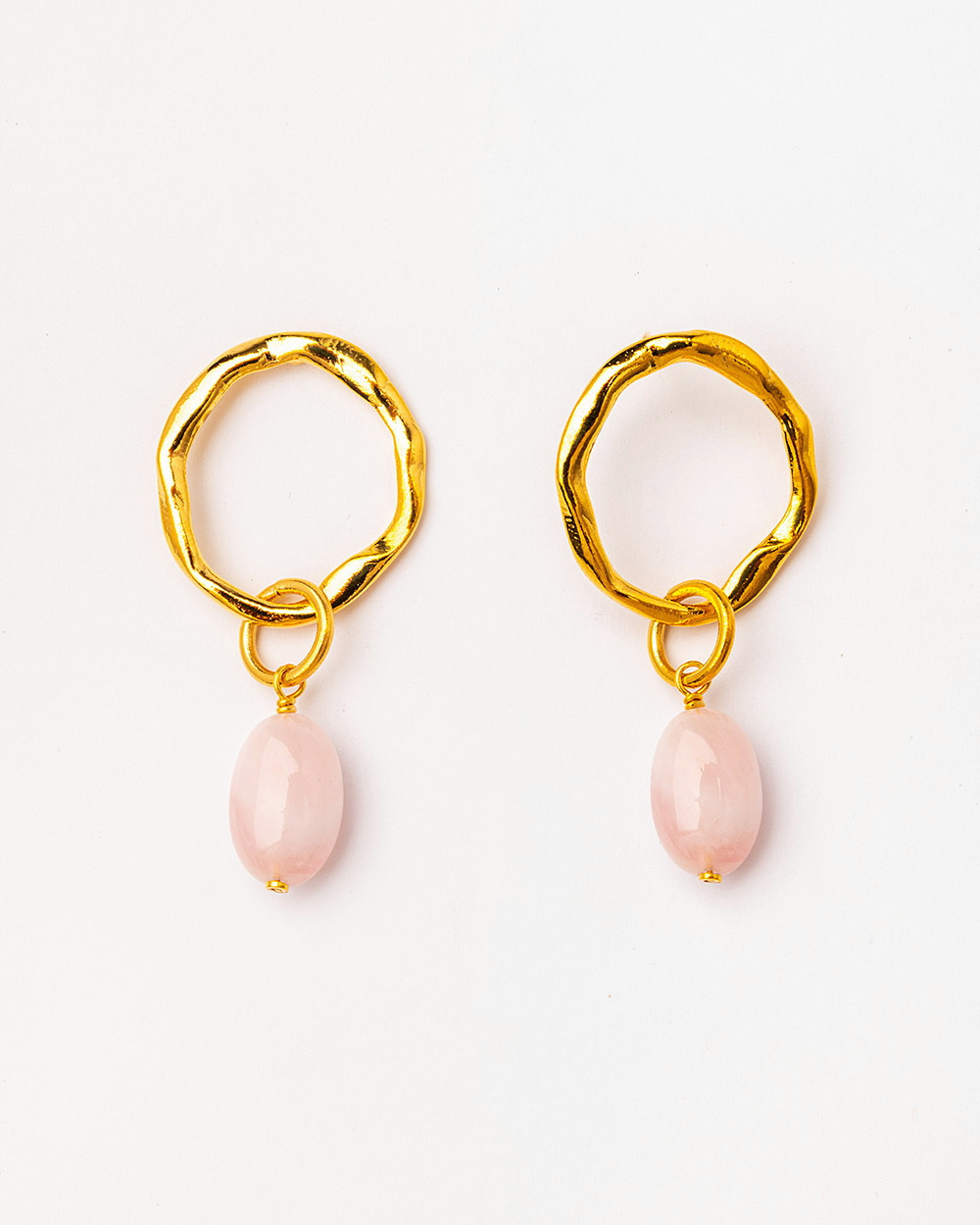 Серьги Velatti A-497-005 с розовым кварцем