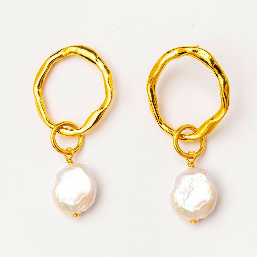 Серьги Velatti A-497-021 с жемчугом