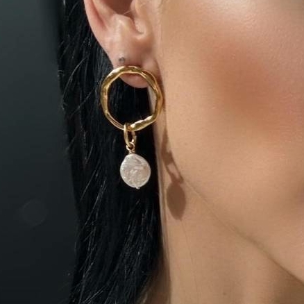 Серьги Velatti A-497-021 с жемчугом