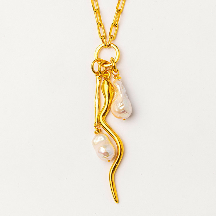 Колье Velatti C-187-100 с барочным жемчугом