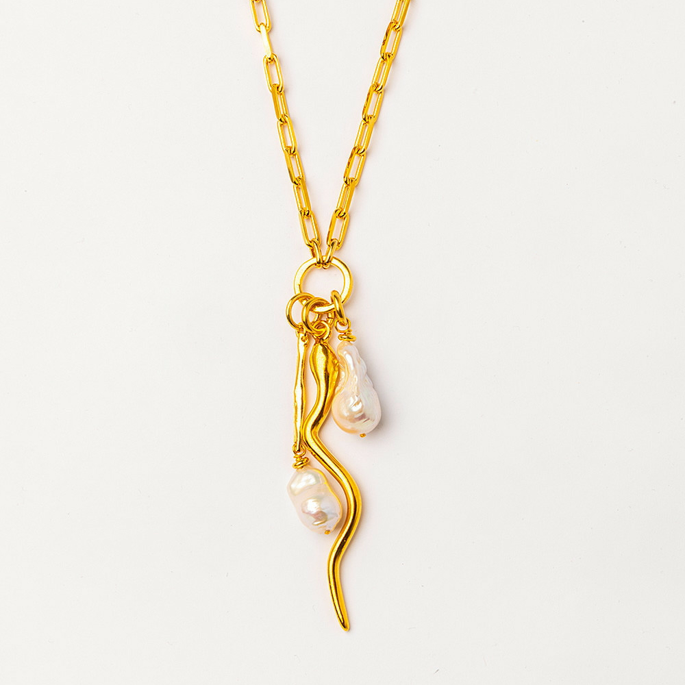 Колье Velatti C-187-100 с барочным жемчугом