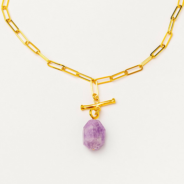 Колье Velatti LK-480-031 с аметистом