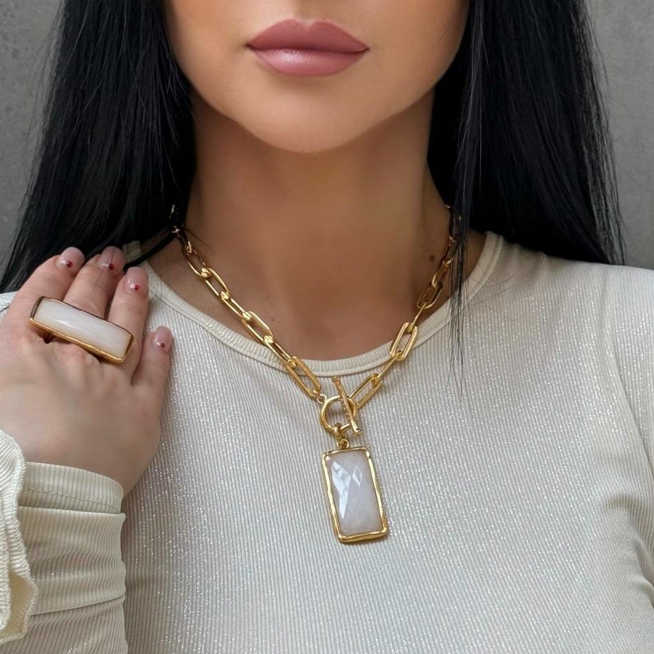 Колье Velatti LK-484-280а с кварцем