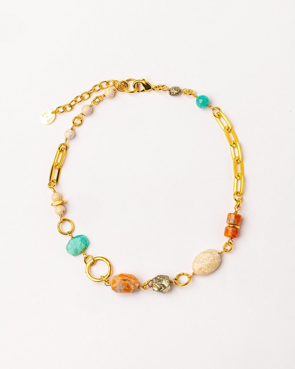 Колье Velatti LK-488-018 с миксом из натуральных камней