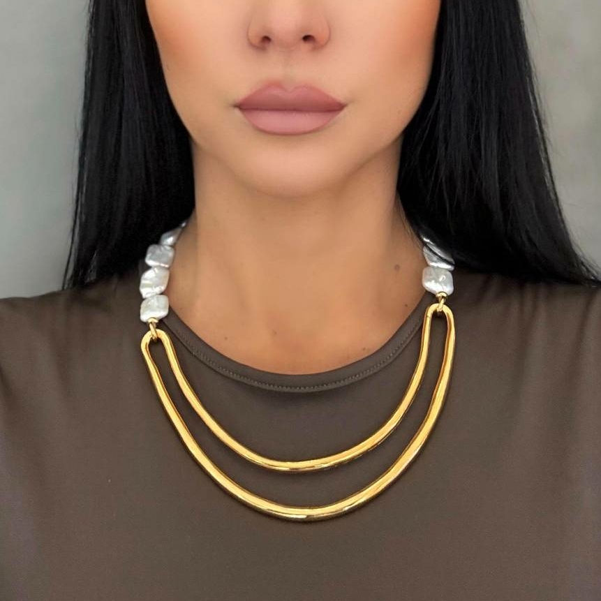 Колье Velatti N-352-021 с жемчугом