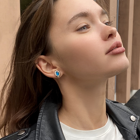 Серьги-пусеты CICLON 192618-07