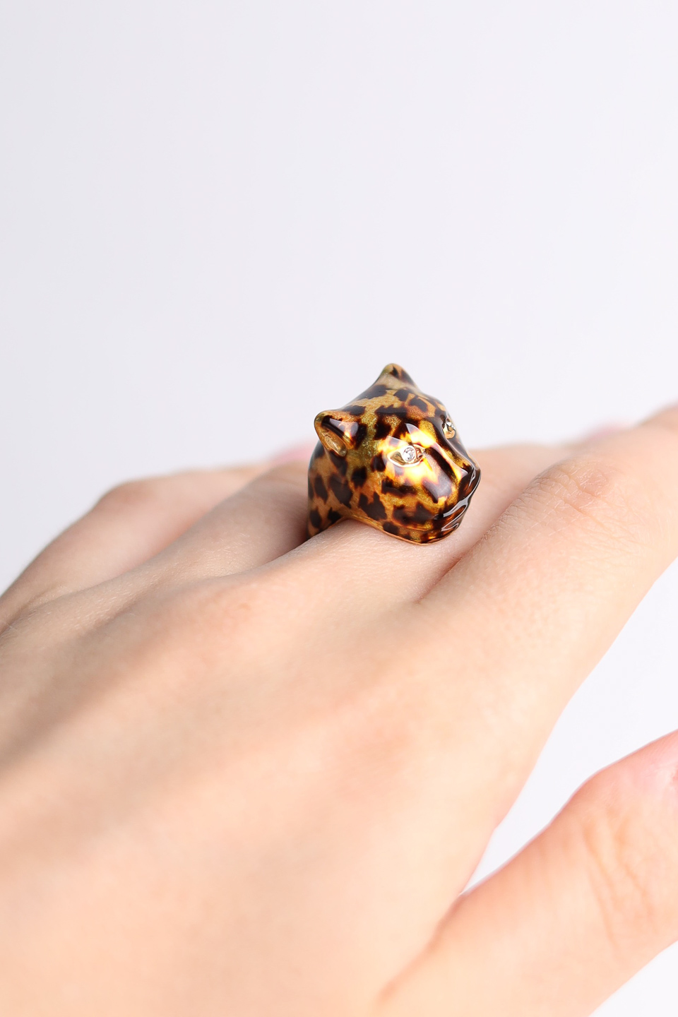 Кольцо POLINA FIRENZE AN1598 Ягуар крупный