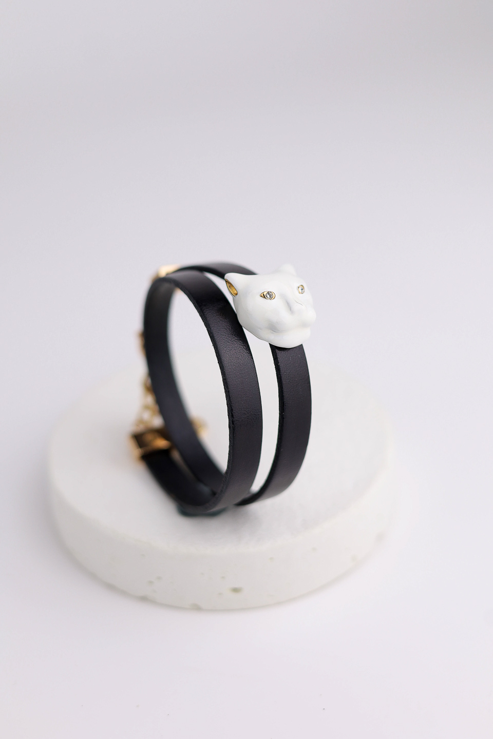 Браслет-чокер POLINA FIRENZE CL2979 Пантера белая