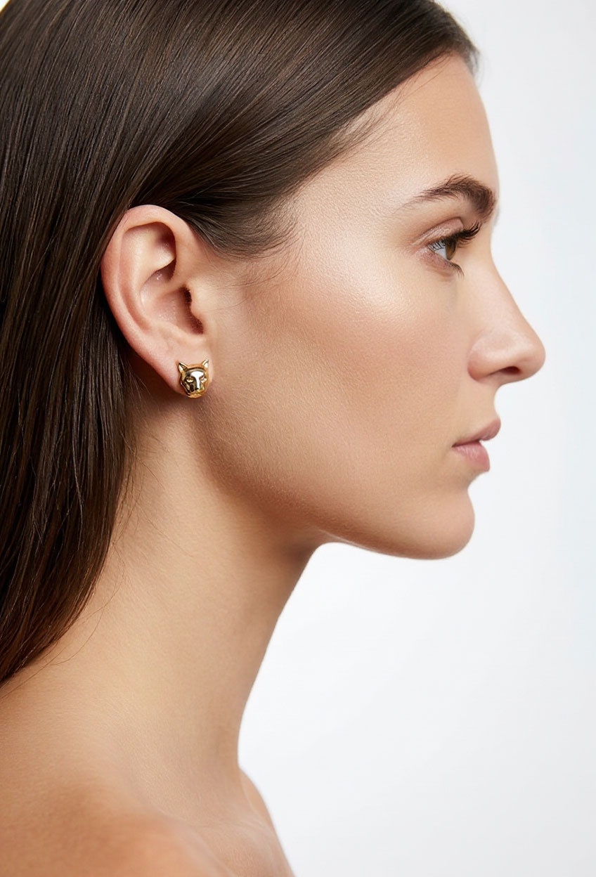 Серьги POLINA FIRENZE OR2307 Пантеры золотые