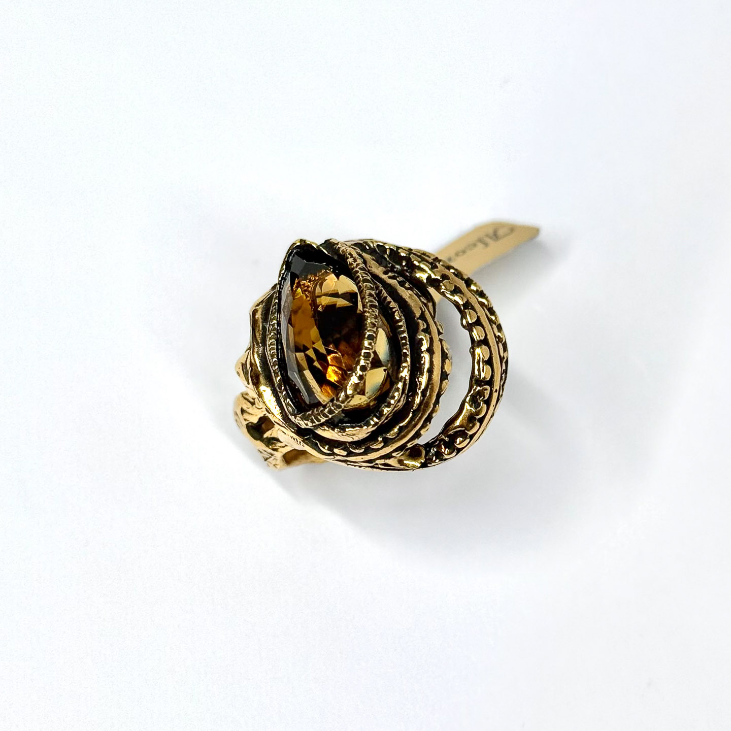 Кольцо  ALCOZER & J   с раухтопазом