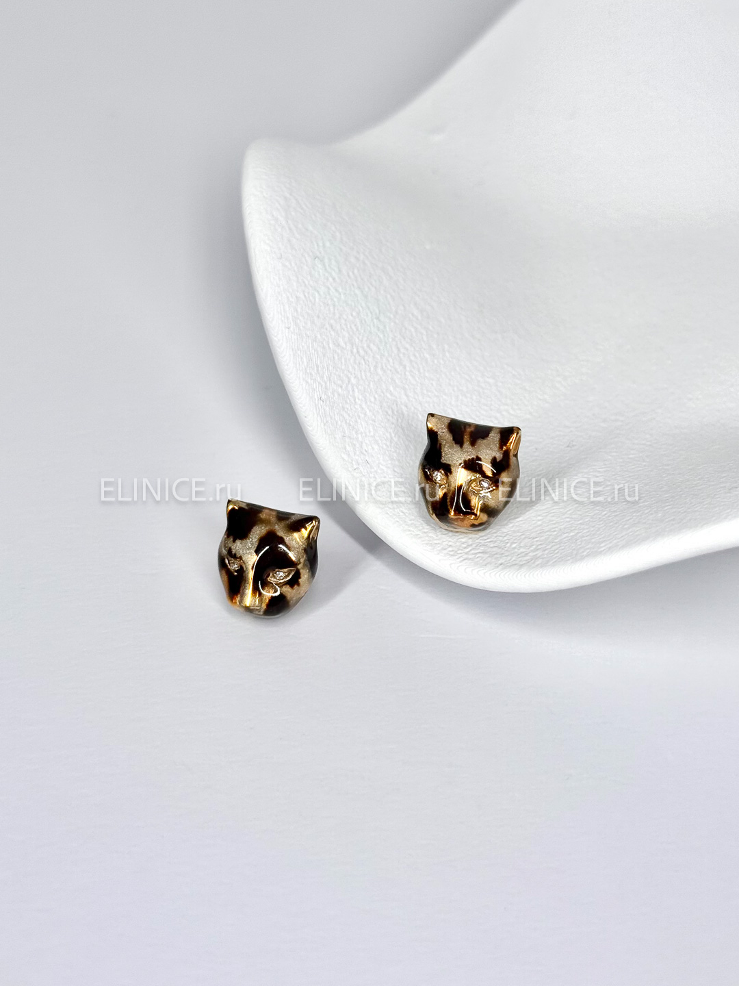 Серьги POLINA FIRENZE малые ягуары OR2083