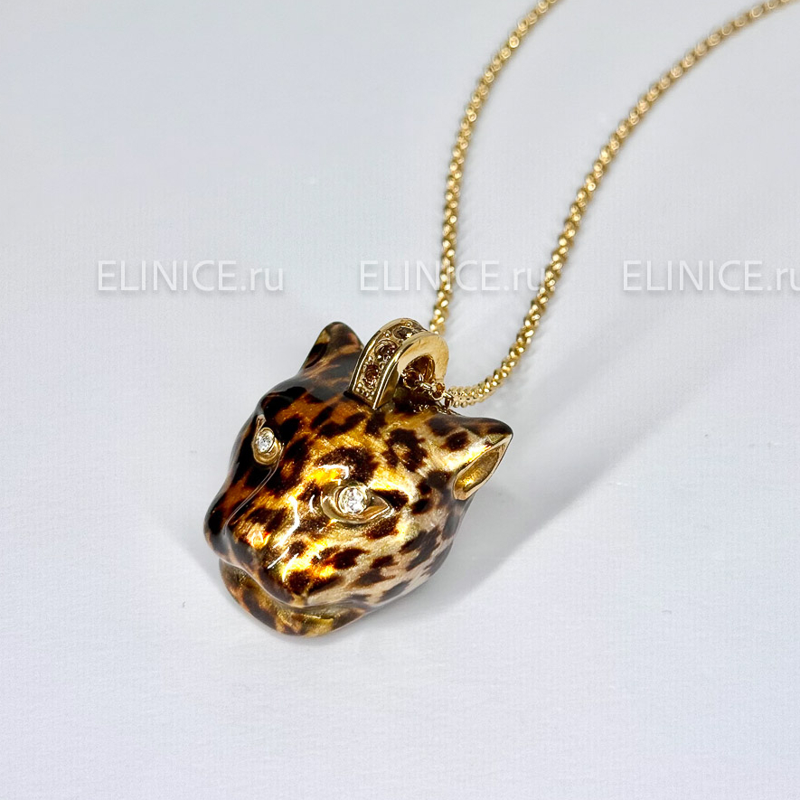 Колье POLINA FIRENZE ягуар крупный PE4308