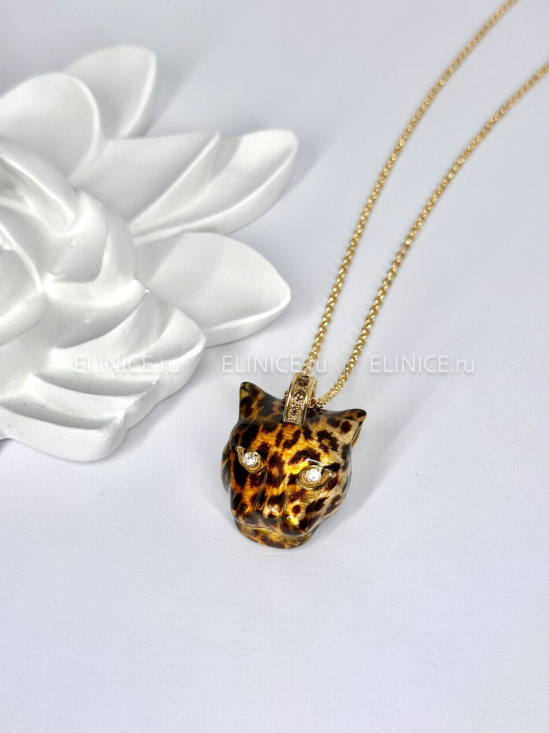 Колье POLINA FIRENZE ягуар крупный PE4308