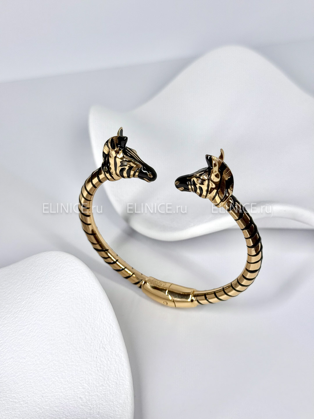 Браслет POLINA FIRENZE зебры средние золотые BR4287