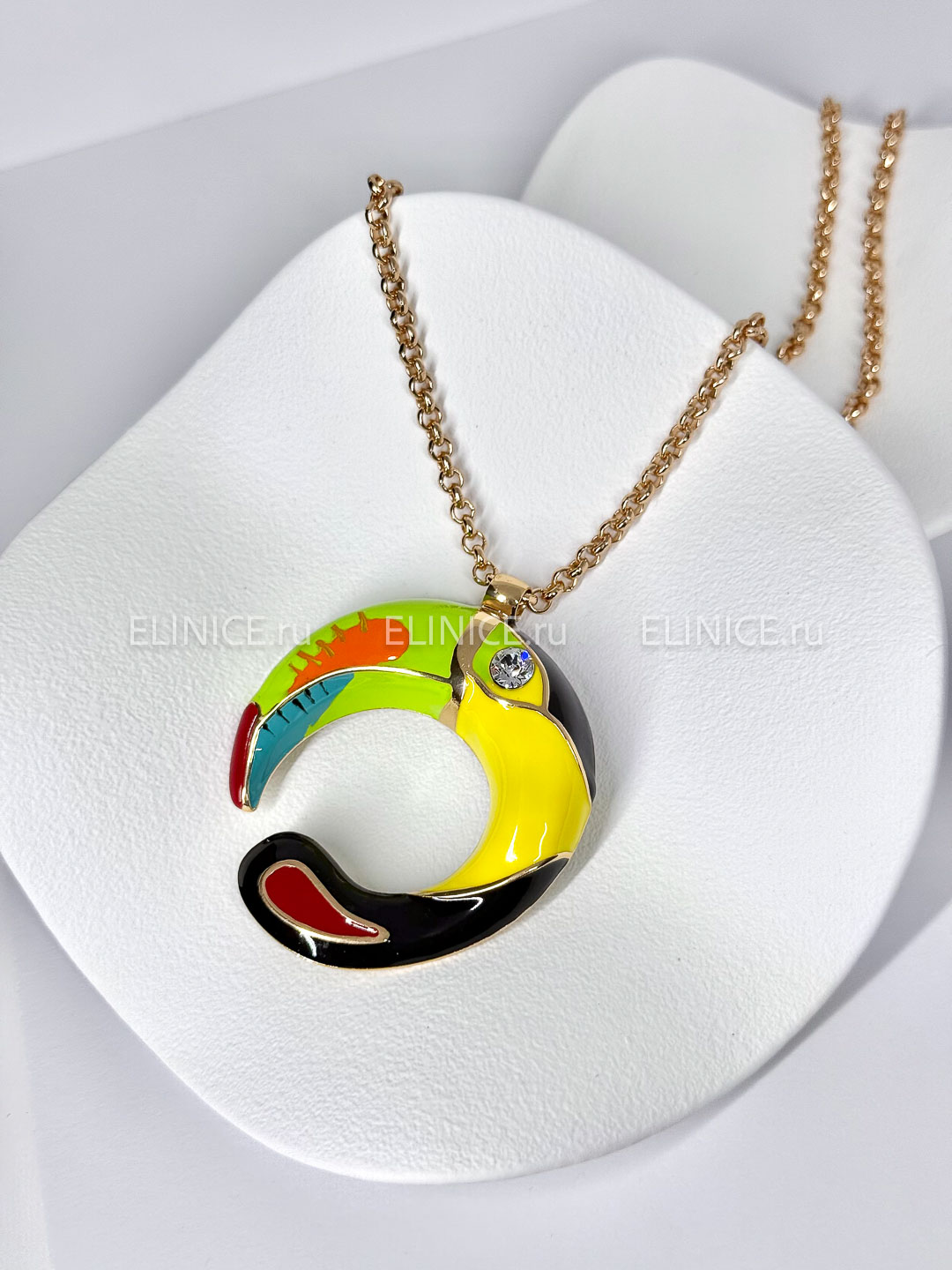 Колье POLINA FIRENZE Тукан Arcobaleno PE4317