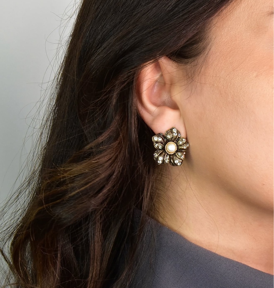 Серьги ALCOZER & J с жемчугом и Swarovski OP5597C