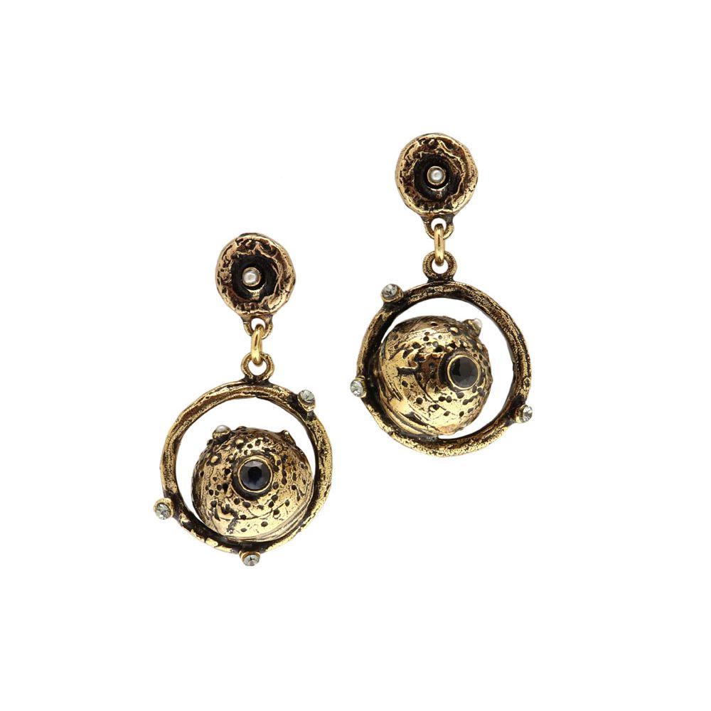 Серьги ALCOZER & J с сапфирами и Swarovski
