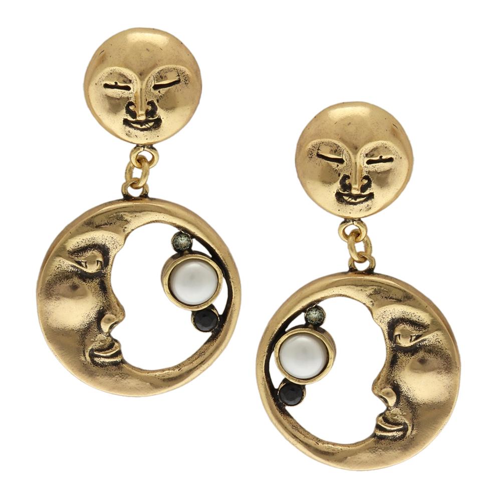 Серьги с жемчугом, сапфиром и Swarovski ALCOZER & J OP5478C