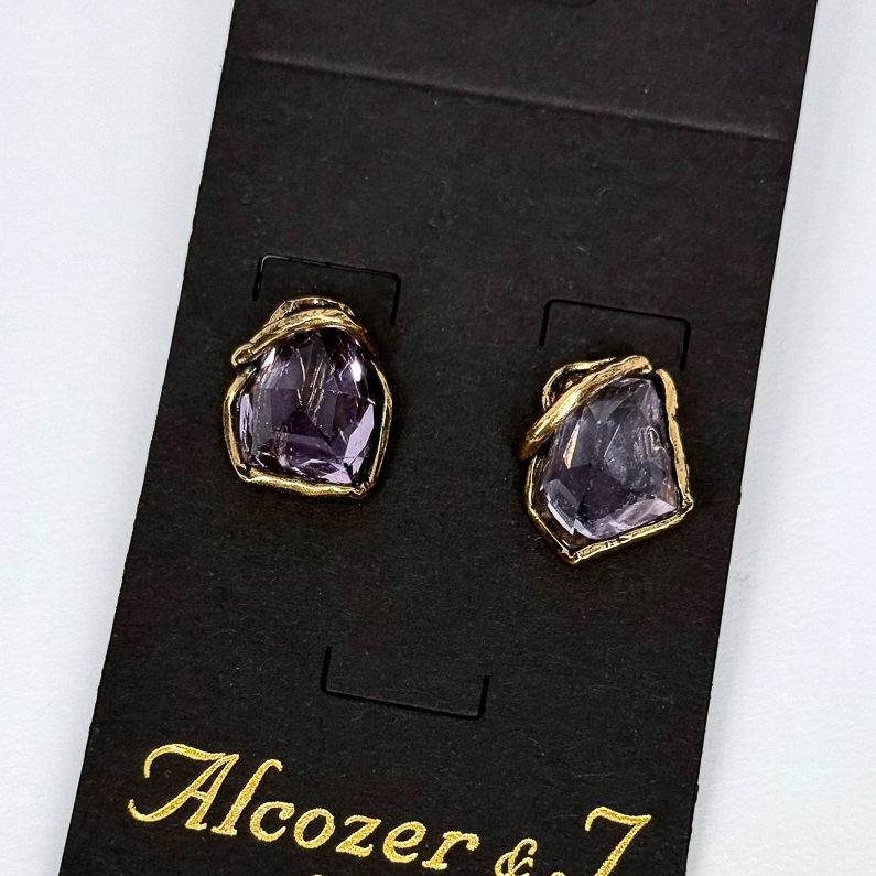 Серьги Alcozer & J с аметистом
