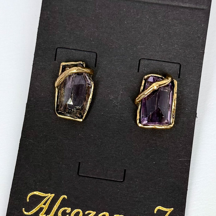 Серьги Alcozer & J с аметистом