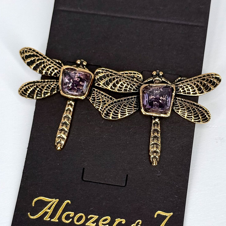 Серьги Alcozer & J с аметистом