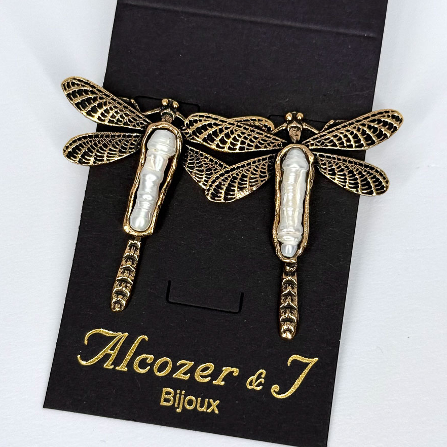 Серьги Alcozer & J с жемчугом