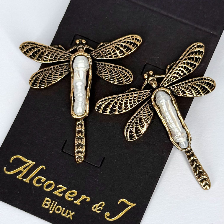 Серьги Alcozer & J с жемчугом