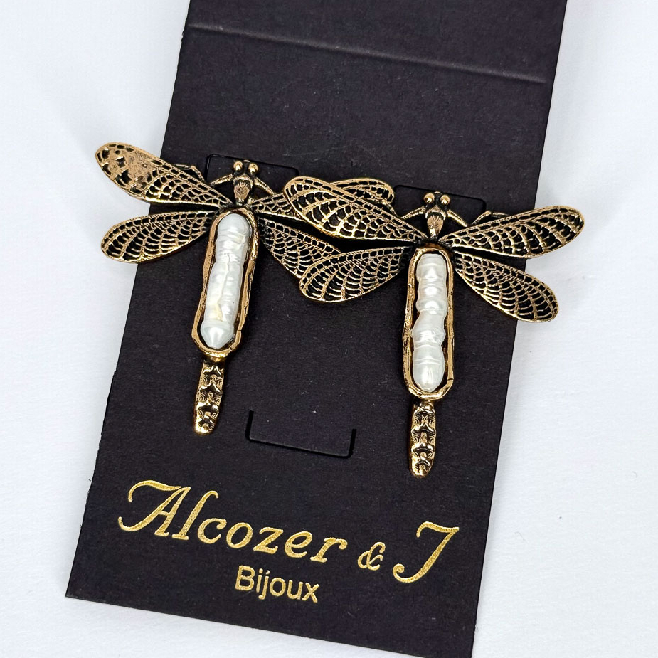 Серьги Alcozer & J с жемчугом