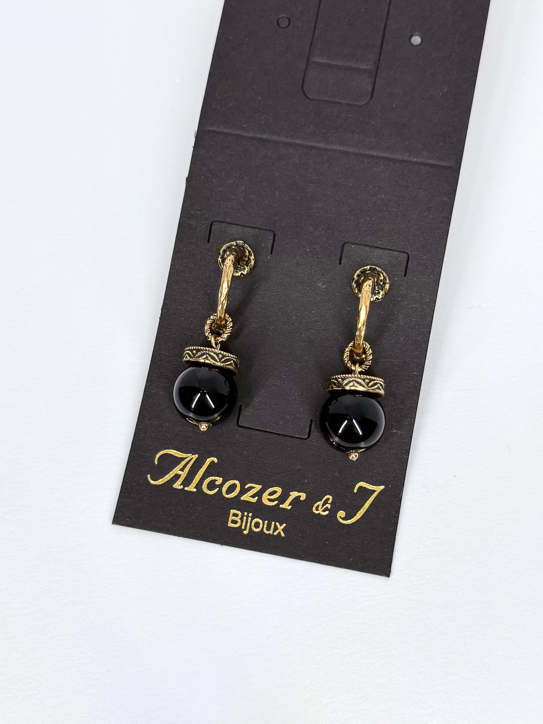 Серьги Alcozer & J с ониксом