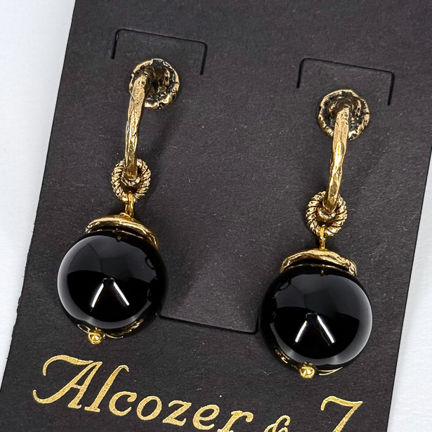 Серьги Alcozer & J с ониксом