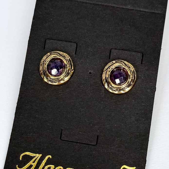 Серьги Alcozer & J с аметистом