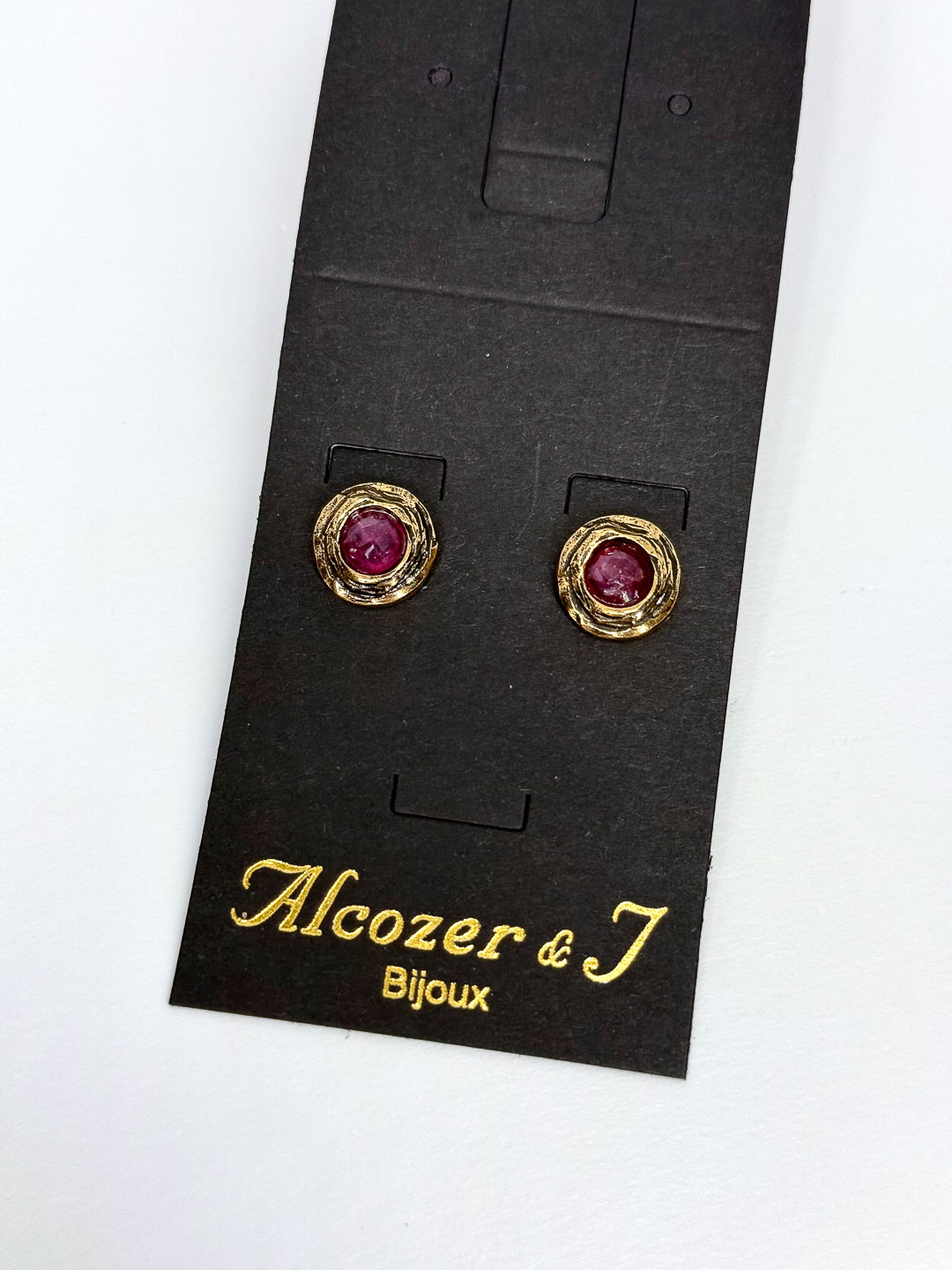 Серьги Alcozer & J с рубином